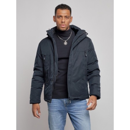 Sports male winter, size 58, dark blue color-7