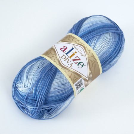 Yarn "Diva Batik" 100% microfiber 350m/100g (3282)-2