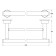 Double rod double 60 cm, chrome, fbs