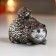 Souvenir Polystone "Hedgehog with baby Hedgehog on the back" 7x6.5x10 cm