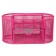 Chancellery trifle stand 9 departments, mesh metal, pink
