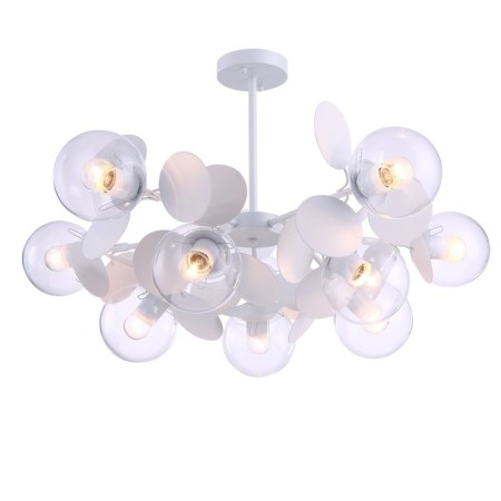 Chandelier 60W, 10KHE27, 48x80 cm, white