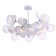 Chandelier 60W, 10KHE27, 48x80 cm, white