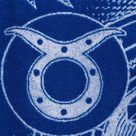 Terry Ethel towel "Zodiac Signs: Taurus" Blue, 67x130 cm, 100% cotton, 420g/m2-2