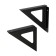 Delta bracket, mod 1, 145x145, 2 pcs, black color