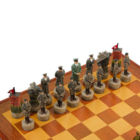 Chess souvenir "victorious", h king-8 cm, h Paraks-6.3 cm, 36 x 36 cm-2