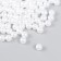 Set of beads "needlework" plastic, diameter 6 mm, 25 g, snow-white