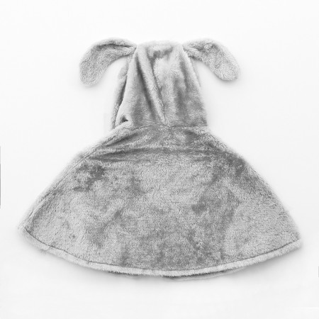 Carnival cape "Hare", height 104-128 cm, gray-5