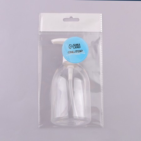 A bottle for storage, with a dispenser, 270 ml, white/transparent color-6