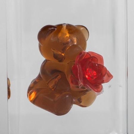 Lava-lamp "Bear" LED 2W from batteries 3haa brown 7x7x24 cm-4