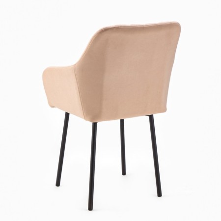 Liberty chair, coffee velor/black-4