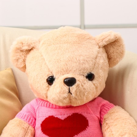 Soft toy "Bear", in a pink jacket, 50 cm-1