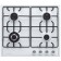 Hon surface Delvento V60V41W001, gas, 4 burners, white