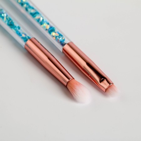 Set "Sweet Alpak": 2 large sponge, 3 small sponge, 2 brushes for makeup-3
