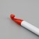 Knitting hook, d = 8 mm, 16 cm, white/red color