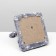 Double clawtete for kittens on a stand, jute, 30 x 28 x 32 cm, gray with paws