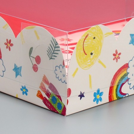 Bearbox, confectionery packaging with PVC lid, "Favorite Educator", 20 x 30 x 8 cm-3