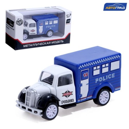 Metal “Police” truck, inertia, mix