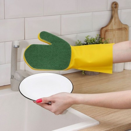 Glove with a cleaning abrasive layer, 34x16 cm-3