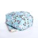 School backpack from textiles on a zipper, 3 pockets, pencil case, blue color