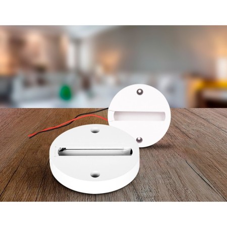 The base of Ambrella Track System GL7021 for the installation of a single -phase lamp, white color-3