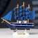 Souvenir small "Stratford" souvenir ship, sides blue with a white strip, blue sails, 4 × 16.5 × 16 cm