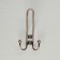 Hook furniture tundra TKT002, three -rod, copper