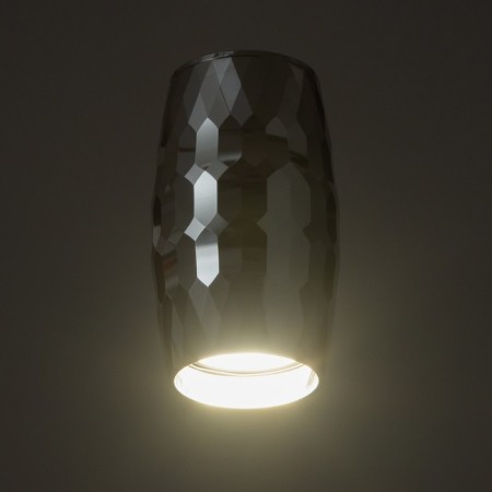 Barrel lamp GU10 silver 6x6x12 cm-2