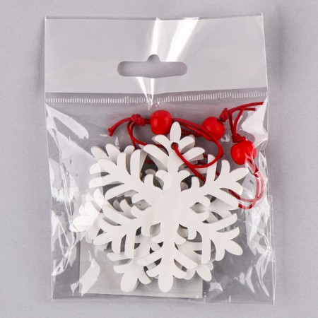 New Year's suspension "Snowflake", (set of 3 pcs.)-4