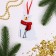 Set for creativity. Create a Christmas tree decoration from the felt "White Bear in a scarf"
