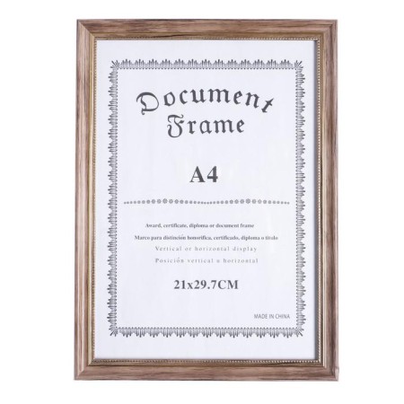 Photo frame Plastic A4 Format "Eco-style with a gold frame" 32.3x23.8 cm-3