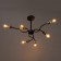 Ripley chandelier 6he27 40W black and gold 55x55x40 cm