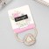 Hair elastic band "Kayly" heart, 5 cm
