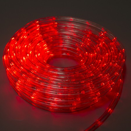 Luazon Lighting 10 mm light cord, IP65, 20 m, 24 LED/m, 220 V, 8 modes, red glowing red-7