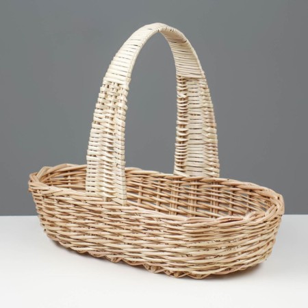 Product basket, 37 × 16 × 8/27 cm, manual weaving, willow-1