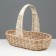 Product basket, 37 × 16 × 8/27 cm, manual weaving, willow