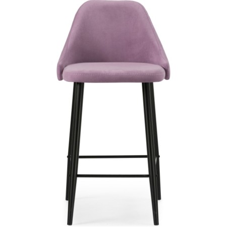 Harmar jama metal/velor, black/pink 46x53x90 cm-1