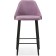 Harmar jama metal/velor, black/pink 46x53x90 cm
