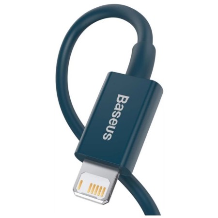 Кабель Baseus, Lightning - USB, 2.4 A, 1 м, синий-3