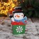 Christmas tree decoration "Snowman - Gift" 9.5x17 cm