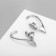 Earrings "Kuffa" Elf, silver color