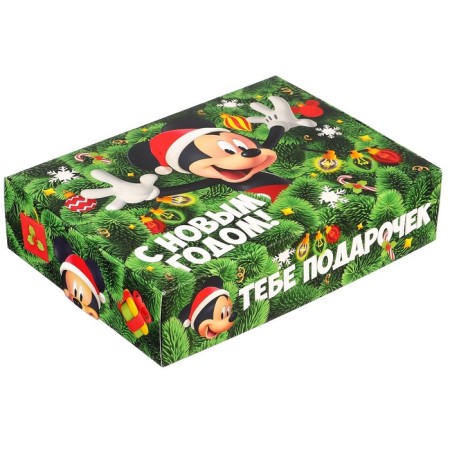 Gift box "New Year" 16x23x7.5 cm, Mickey Mouse-4