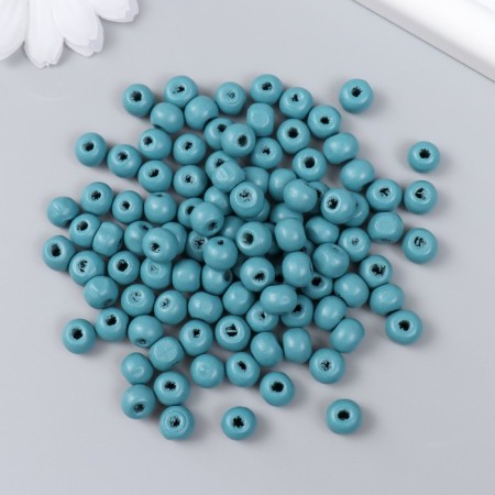 Beads for creativity, "Dark turquoise" D-0.8 cm, set 20 grams-1