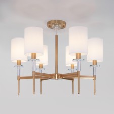 Ceiling chandelier with lampshades Brielle, 40W, E14, 69x69x53.5 cm
