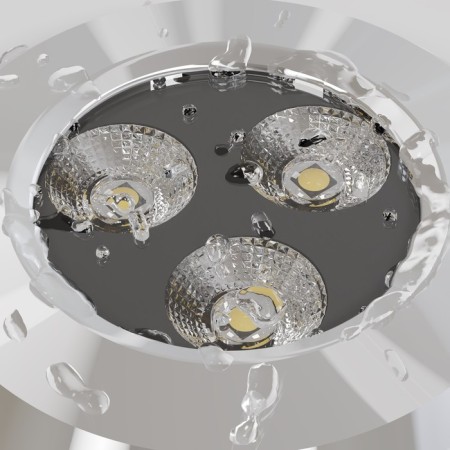 Introduced lamp Outdoor O044DL-L3S3K, 3W, 7.5x7.5x9.5 cm, LED, 210LM, 3000K, Silver Color-3