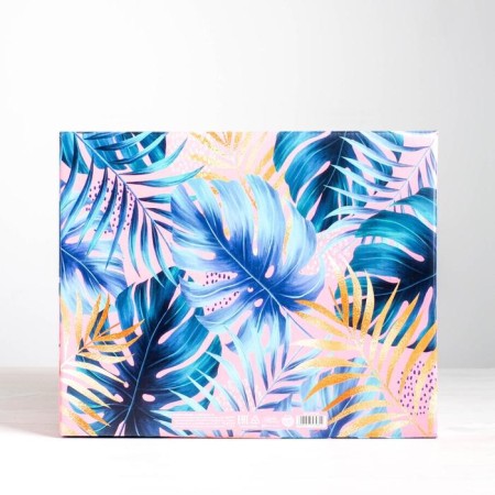 Gift folding box, packaging, Tropical, 31.2 x 25.6 x 16.1 cm-2