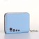 Children's wallet with lightning, blue color