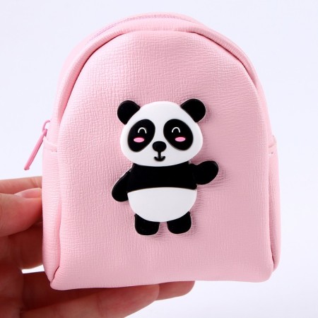 Panda doll bag, pink color-4