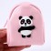Panda doll bag, pink color