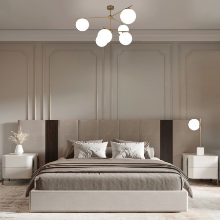 Ceiling light eurosvet marbella 60147/6, E14, 6x40W, 980x980x550 mm, brass color-3